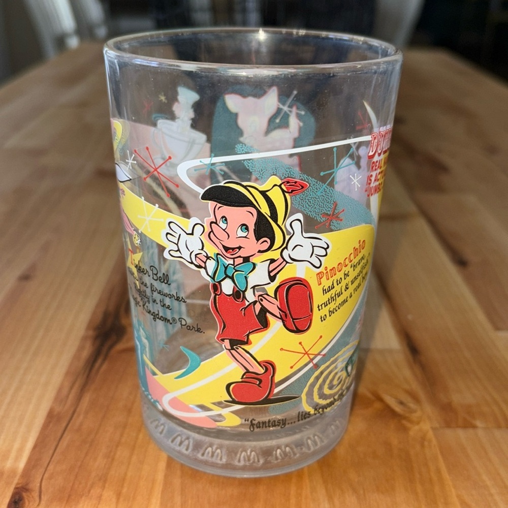 Disney World 100 Year Anniversary McDonald's Collectors Glass Cup 2000